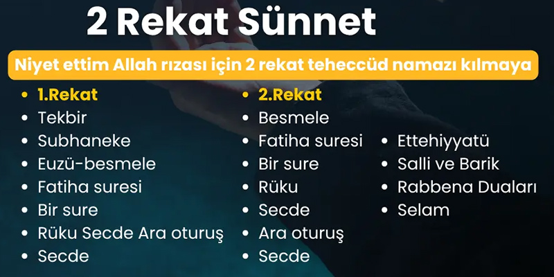 gece namazı nasıl kılınır gece namazı kılma