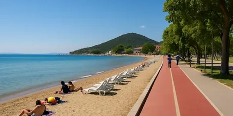Balıkesir Erdek Kurbagalıdere plajı Balıkesir Erdek Kurbagalıdere halk plajı