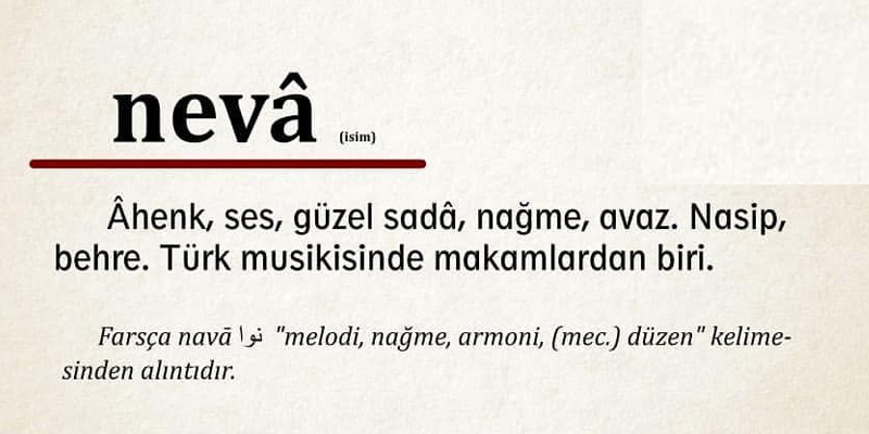 kız ismi olan neva isminin anlamı neva isminin anlamı